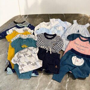 Baby Clothes Bundle Size 0-3 Months Footies Bodysuits Outfits Sets